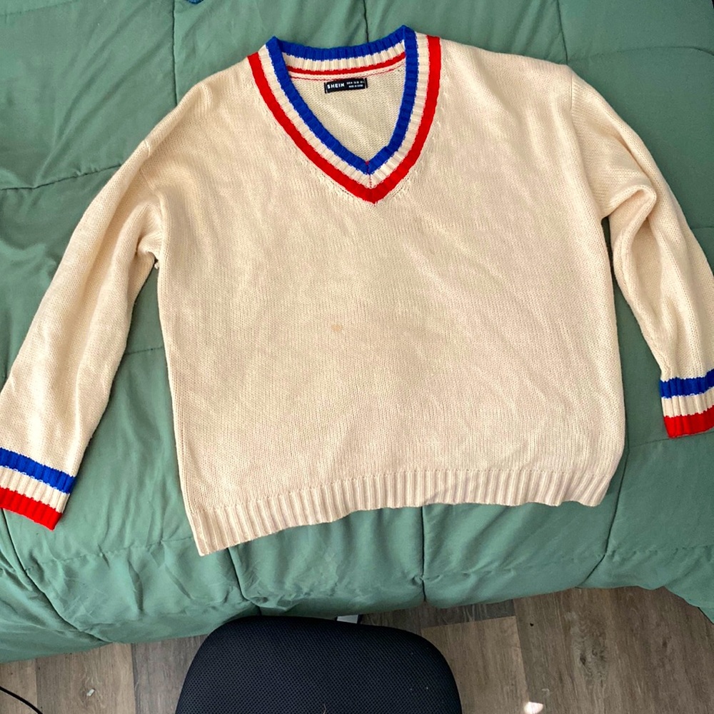 V-Neck School Sweater